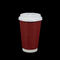 Composteerbaar Rood Koffie Beschikbaar Document Cusp met Deksel voor Hete Dranken