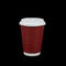 Composteerbaar Rood Koffie Beschikbaar Document Cusp met Deksel voor Hete Dranken
