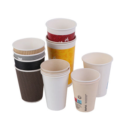 De naar maat gemaakte Beschikbare Melkkoppen maakten Witte Verpakte Koffiekoppen dik