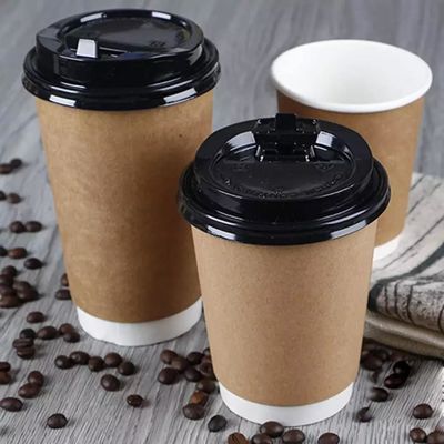 Aangepast haal Hete Koffie Beschikbare Document Koppen Dubbele Muur 380ml weg