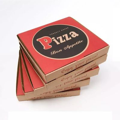 8in van de de Verpakkingsdoos van de Douanedruk Golfpizza Meeneem Bruine de Pizzadoos