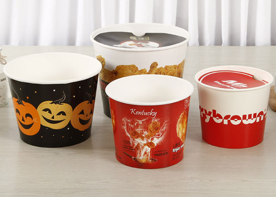 KFC Hoge CapacityFamily Fried Chicken Paper Buckets Disposable met Deksel