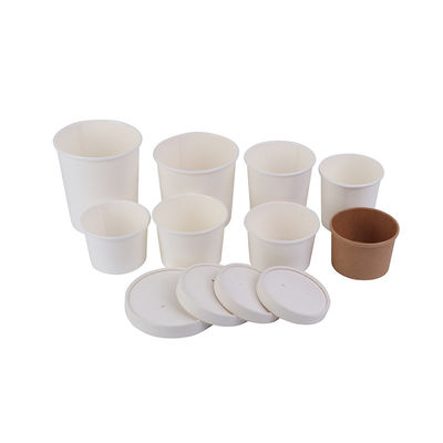 Van de Fabrikantendisposable paper soup van de voedselrang de Kop 8-32oz met Document Deksels