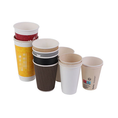 De naar maat gemaakte Beschikbare Melkkoppen maakten Witte Verpakte Koffiekoppen dik