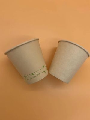 8oz beschikbare enige muur PLA die Hete Koffie hete dringking Document Koppen met een laag bedekken