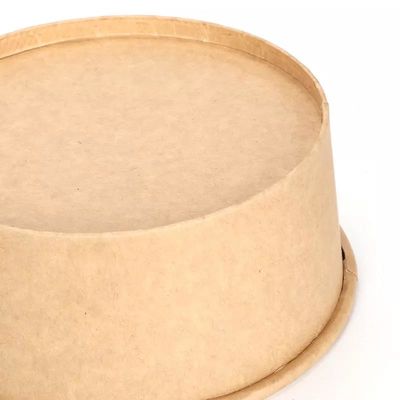 Waterdichte het Document van Kraftpapier van de Voedselrang Kom 25oz Beschikbare Bruine Meeneem750ml