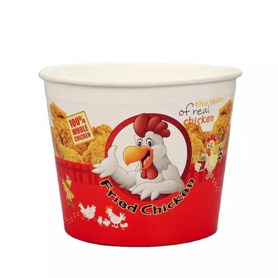 KFC Hoge CapacityFamily Fried Chicken Paper Buckets Disposable met Deksel