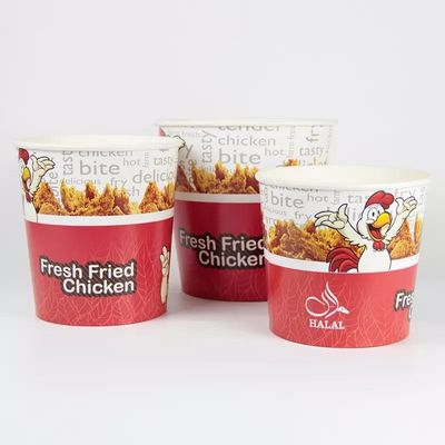 KFC Hoge CapacityFamily Fried Chicken Paper Buckets Disposable met Deksel