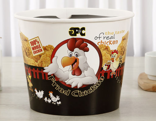 KFC Hoge CapacityFamily Fried Chicken Paper Buckets Disposable met Deksel